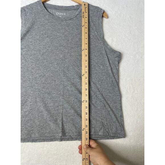 Quince Gray Cotton Modal Muscle Tank Basics Neutral Layer Capsule Wardrobe XL - Picture 6 of 6